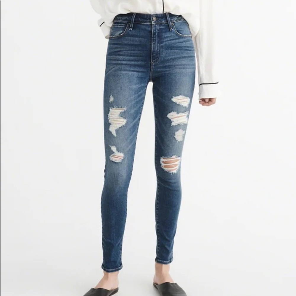 Abercrombie ripped jeans